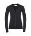 Collection Ladies/womens Cardigan En Tricot À Col En V Noir Russell-1