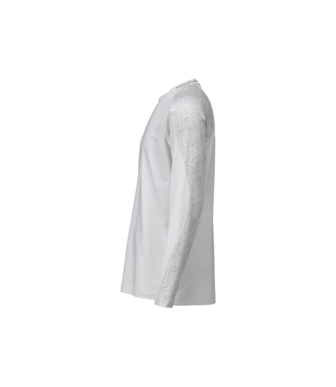 T-shirt Manches Longues Customised Homme Blanc Mascot-2