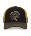 Casquette trucker filet effet usé avec print Crew Wolfy Vondutch-2