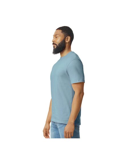T-shirt Softstyle Adulte Bleu De Gris Gildan