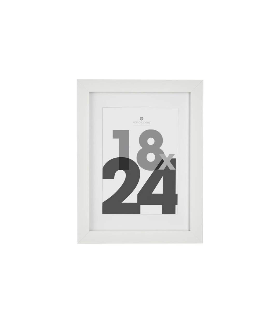 Cadre Photo Bois Eva 18x24cm Blanc-1