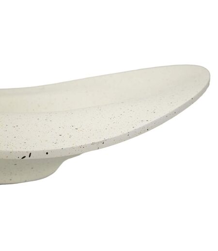 Vide-Poche Design Elégant 41cm Crème