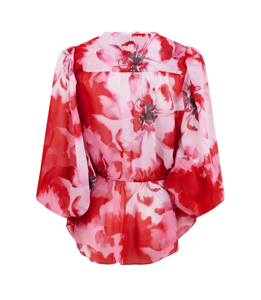 Blouse Manches Bouffantes Motif/style Floral Femme Rouge Ted Baker-3