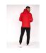 Crosshatch Mens Traymax Oversized Hoodie (Pack of 2) (Red/Charcoal)