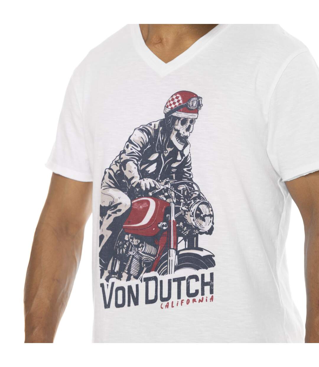 T-shirt homme col V manches courtes Regular fit Rider Vondutch-2