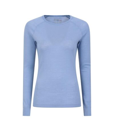 Haut Thermique Merino Femme Bleu Mountain Warehouse