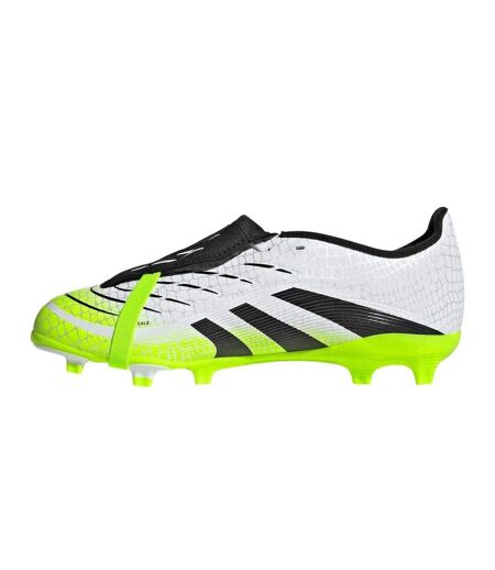 Chaussures De Foot Pour Terrain Ferme Motif/style Se Rabat Sur L´avant Predator League Enfant Blanc Noir Citron Adidas