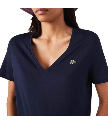 T-shirt femme bleu Lacoste