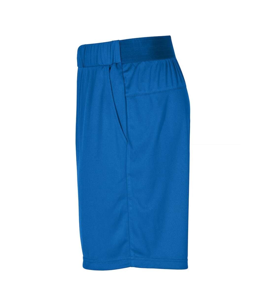 Unisex adult plain active shorts royal blue Clique-3