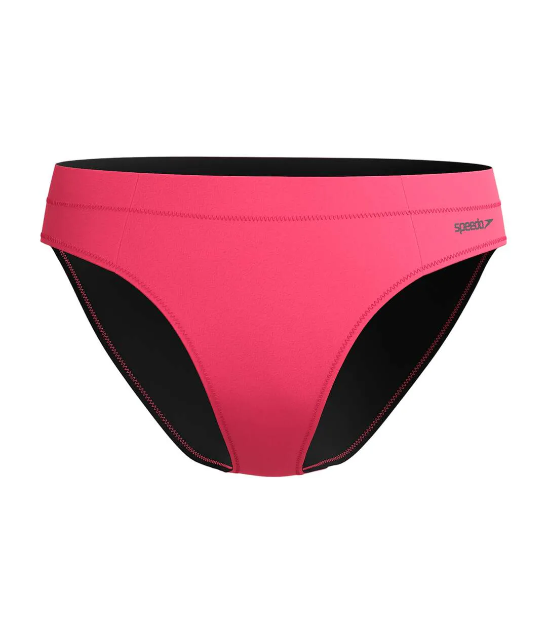 Womens/ladies Solid Bikini Bottoms Pink Speedo-2