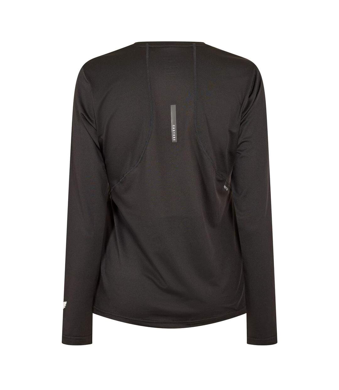 T-shirt Manches Longues Motif/style Uni Femme Noir Castore-2