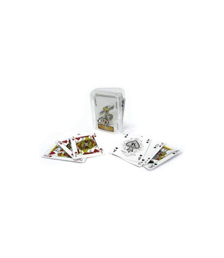 Jeu de 54 Cartes A Jouer 8cm Blanc