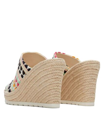 Toms Womens/Ladies Monica Embroidered Wedge Sandals (Natural) - UTFS9606