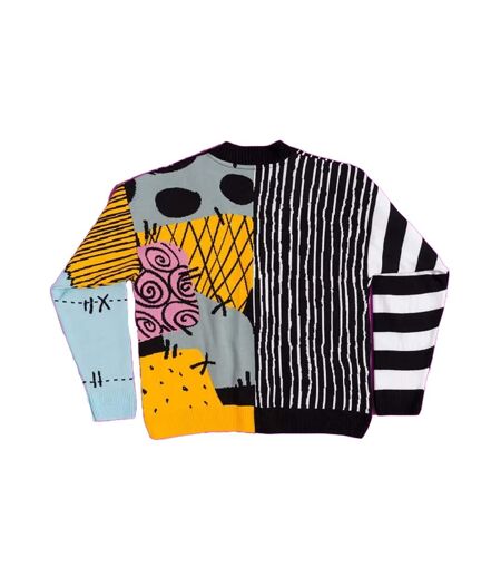 Unisex Adult Patchwork Cardigan Multicoloured Nightmare Before Christmas