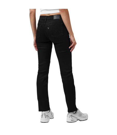 Womens/ladies 314 Denim Straight Jeans Black Levis