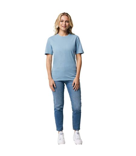 Unisex adult bryce recycled cotton t-shirt sky blue Iqoniq