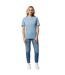 Unisex adult bryce recycled cotton t-shirt sky blue Iqoniq-3
