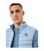 Mens Logo Puffer Sleeveless Gilet Blue Jott-4