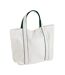 Tote Bag Motif/style Moyen Courtside Taille Unique Blanc Doux Vert Bouteille Westford Mill-1