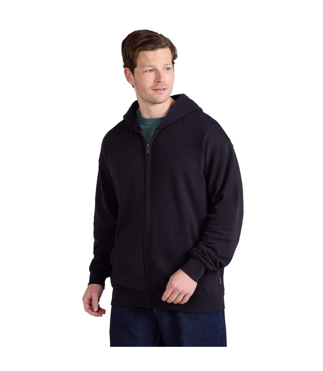 Mens icon logo full zip hoodie black camo Animal-3