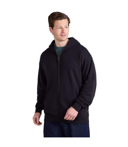 Mens icon logo full zip hoodie black camo Animal