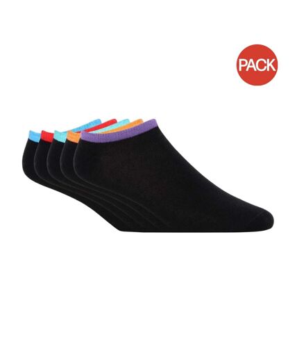 Pack of 7  Mens ketola liner socks  black/multicoloured Bench