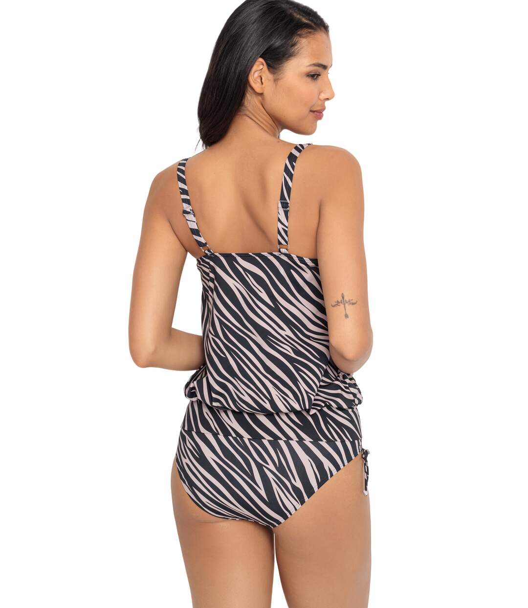 Bas maillot slip de bain taille haute côtés réglables Kaa Lascana-3