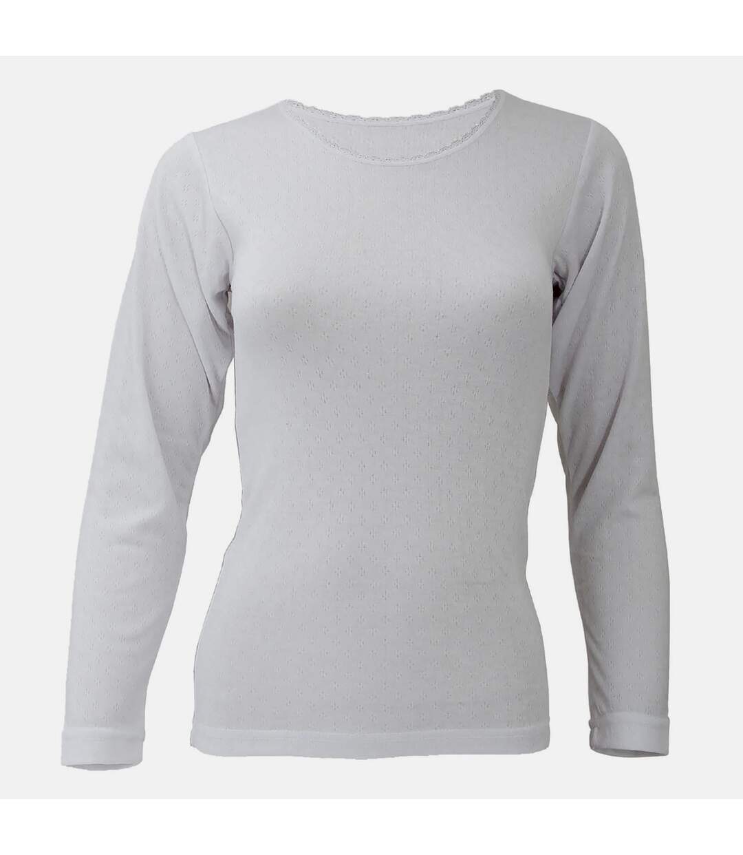 T-shirt thermique à manches longues femme blanc Floso-1