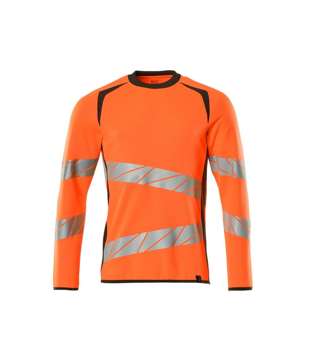 Sweat Motif/style Deux Tons Accelerate Safe Premium Homme Orange Fluo Anthracite Foncé Mascot-1