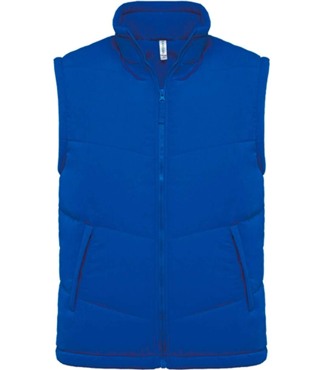 Veste sans manches doublée polaire - K6118 - bleu roi