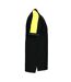 Projob Mens Pique Polo Shirt (Black/Yellow)