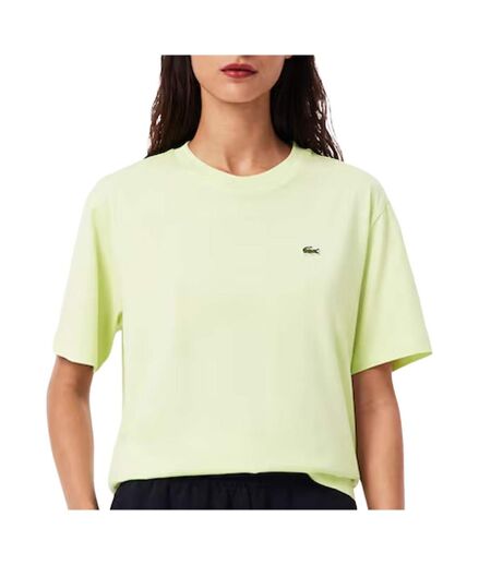 T-shirt vert fluo femme lacoste tf7215