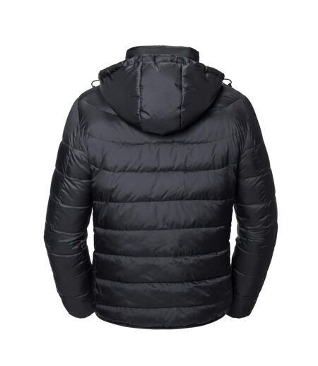 Russell Mens Nano Hooded Padded Jacket (Black) - UTPC6509