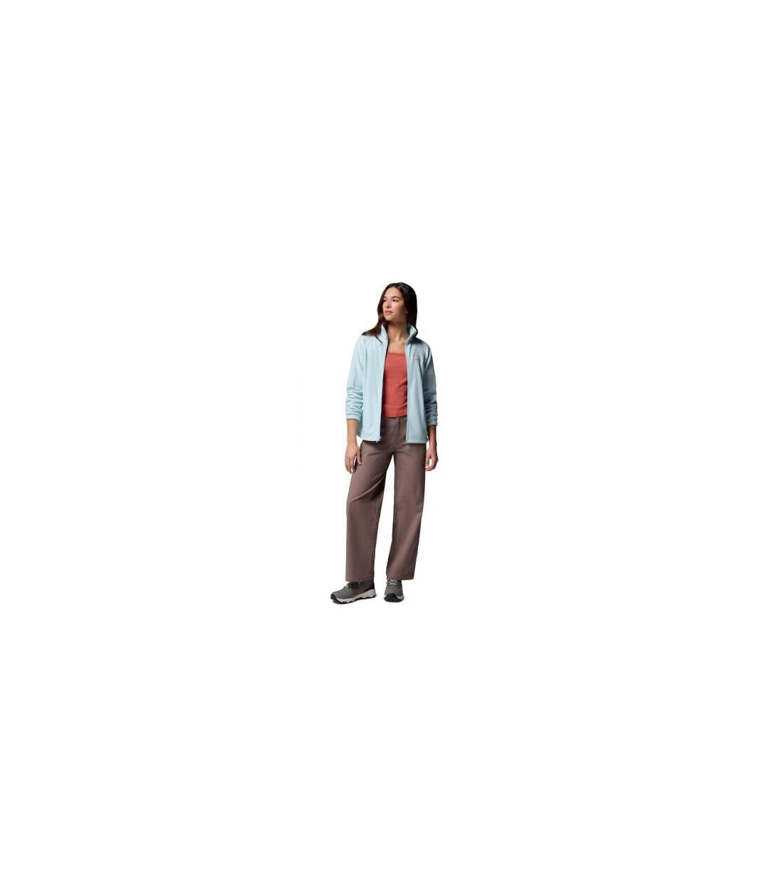 Womens/ladies Springs Full Zip Fleece Jacket Light Marine Columbia-1