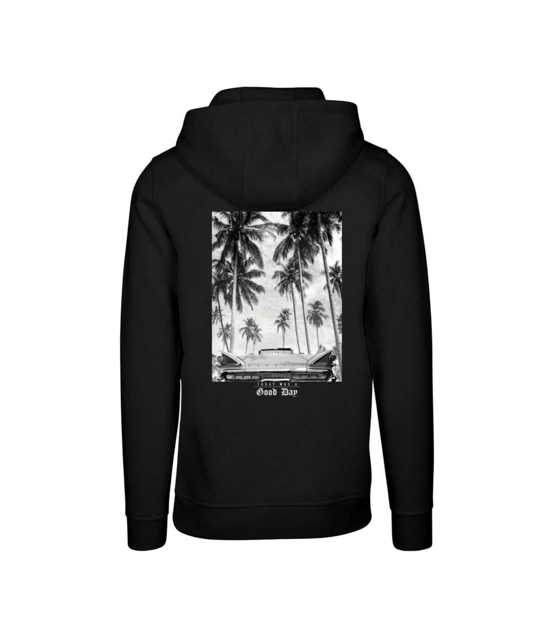 Mens Today Was A Good Day Hoodie Noir Mister Tee-3