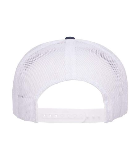 Casquette Trucker Bleu Marine Blanc Flexfit