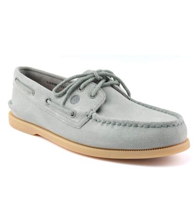 Mens authentic original suede boat shoes seagrass Sperry