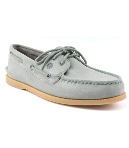 Mens authentic original suede boat shoes seagrass Sperry