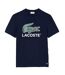 Mens Crocodile Print Regular T-shirt Navy Lacoste-2