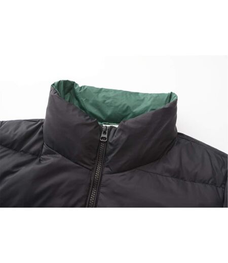 Womens/ladies Reversible Lightweight Slim Down Jacket Black Firetrap