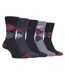 Farah - 5 Pack Mens Thin Breathable Classic Patterned Soft Top Office Cotton Dress Socks