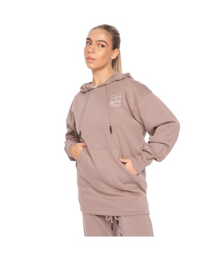 Sweat À Capuche Reny Femme Taupe Crosshatch