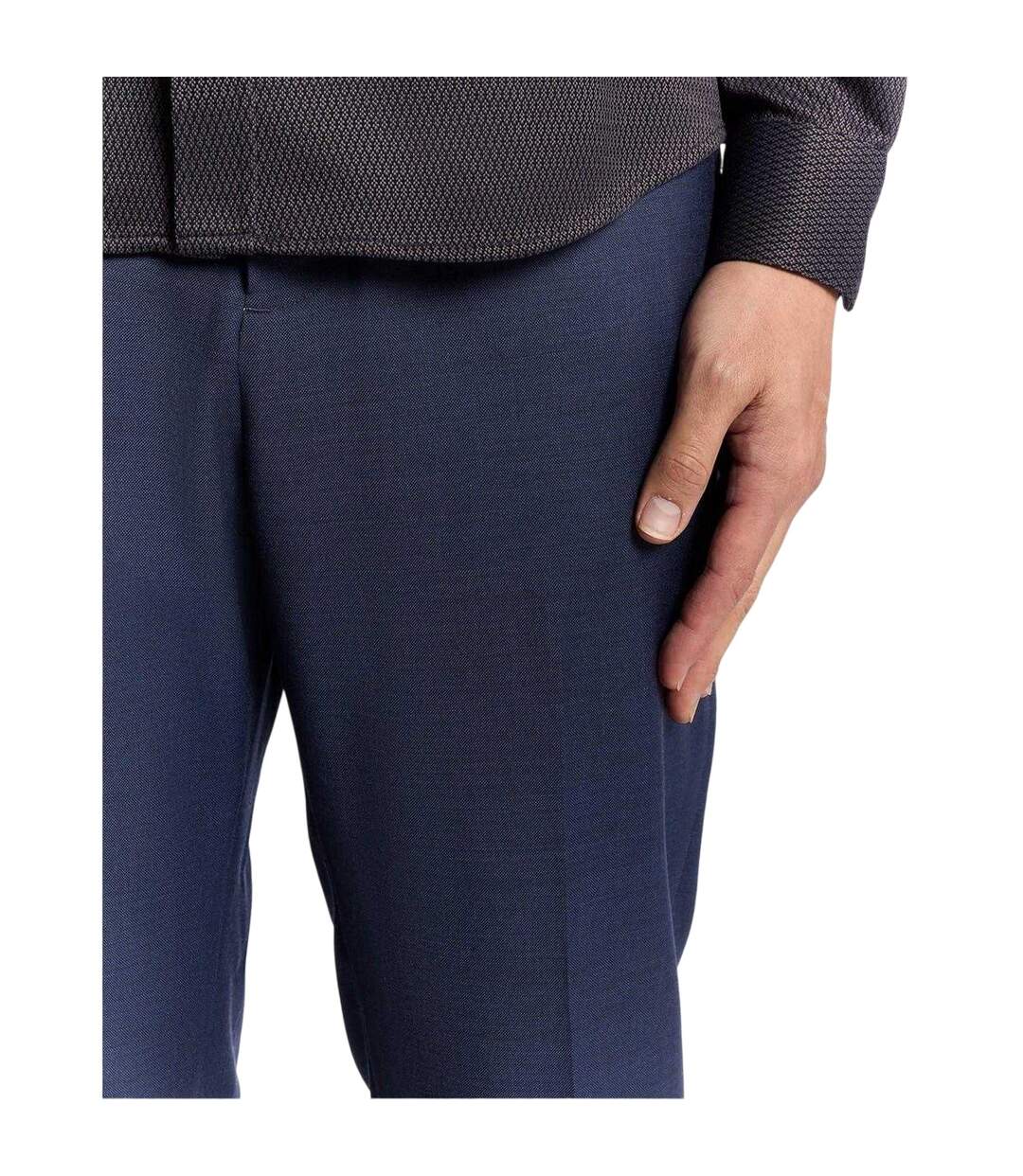 Chino Uni À Taille Mi-haute Homme Bleu Foncé Lyle & Scott-4