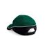 Casquette teamwear competition vert bouteille / noir / blanc Beechfield