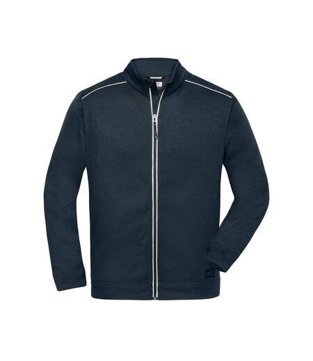 Veste zippée polaire workwear - homme - JN898 - bleu marine