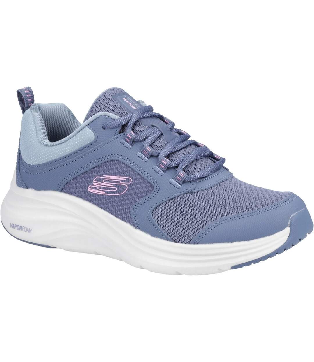 Womens/ladies vapor foam trainers slate pink Skechers-1