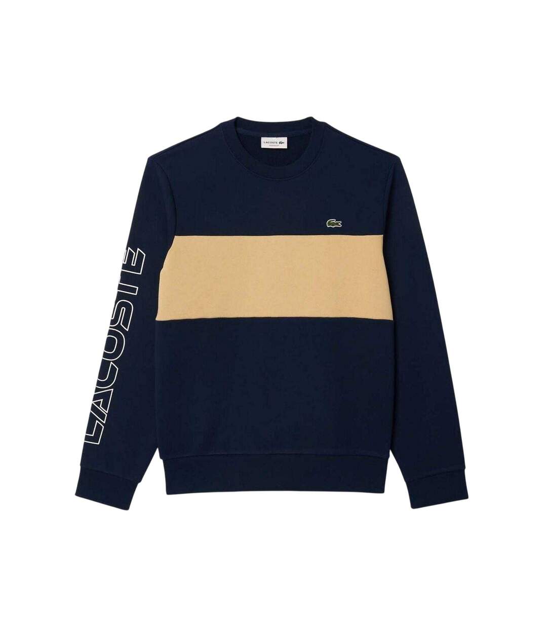Sweat Motif/style Blocs De Couleurs Homme Bleu Marine Lacoste-2