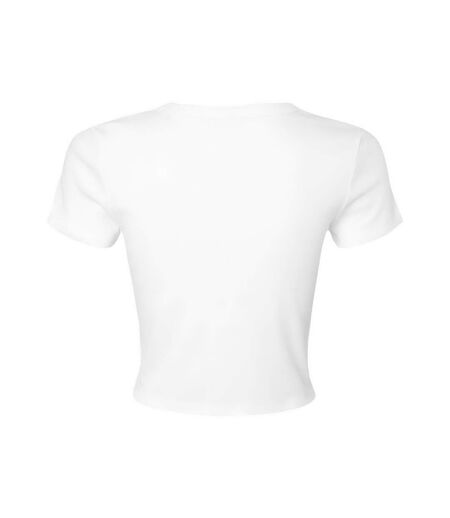 T-shirt Court Femme Blanc Uni Bella + Canvas