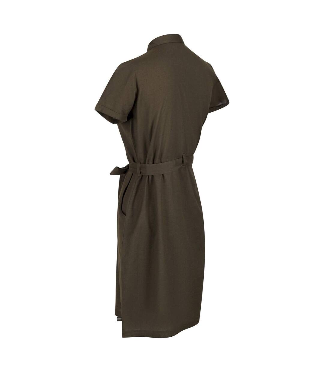 Robe Chemisier Quinta Femme Vert Kaki Sombre Regatta-4