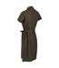 Robe Chemisier Quinta Femme Vert Kaki Sombre Regatta-4